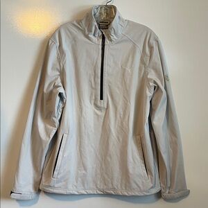 Puma Golf Storm Cream 1/4 Zip Windbreaker Size Small Men’s